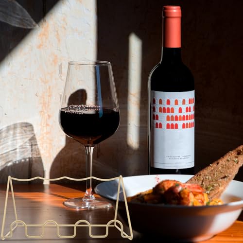 Support à vin métal doré bouteilles présentoir table cuisine et bar - 7