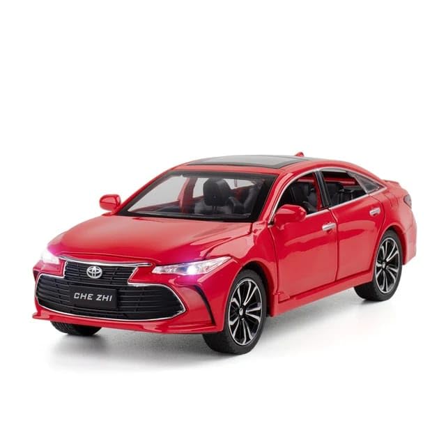 Image of Invite Enterprise Toy Car 1:24 Toyota Avalon Metal Alloy Diecast Car Model Miniature Model With Sound Light Model Boys Toys For Children's? Red - Color ?