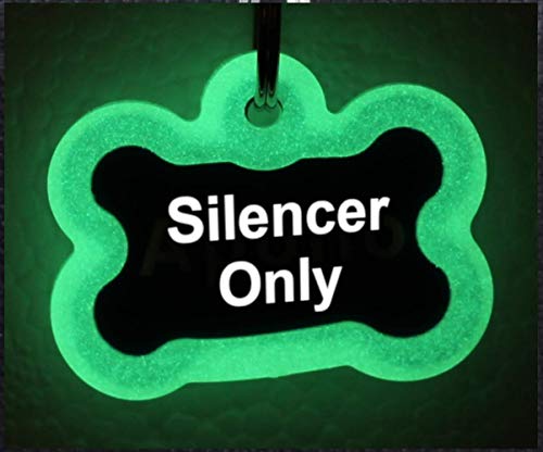 Silencer for Stainless Steel Bone Shape ID tag, Glow in The Dark - Thumbnail 2