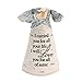 Pavilion - Angel Figurine Floral Spring Home Decor Grandma Nana Mimi Granny Gigi Present from Granddaughter Grandson Grandkids Daughter Friend Aunt Sister Gift (I Carried You)