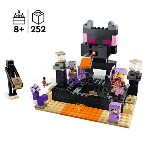 LEGO 21242 Minecraft Die End-Arena Set, Player-vs-Player Battle' Action-Spielzeug mit Lava, Enderdrache und Enderman-Figur, Geschenk für Kinder ab 8 Jahren – Bild 3