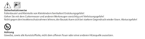 Culex 101550201-VH Fensterfliegengitter Basic 100x120cm weiß