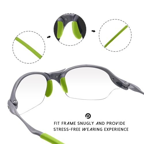Image of Replacement Rubber Kits Nose Pieces & Earsocks for Oakley Romeo 2 - Green