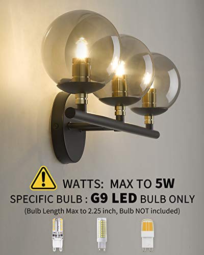 image for LMS Bathroom Vanity Light, 3-Light Bathroom Light Fixtures 20.5 Inch, 