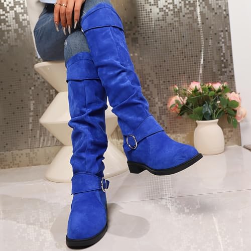 Women's fashionable and comfortable versatile knee-length boots. Casual and comfortable. Autumn and winter style.2