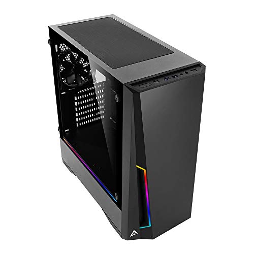Image of Antec DP501 Mid Tower Gaming Cabinet Support ATX, Micro-ATX, ITX Motherboard with Tempered Glass Side Panel, 1 x 120mm Rear Fan Preinstalled