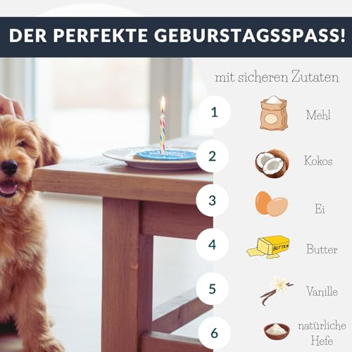 Bubba Rose Hundetorte, Torte, Kuchen, Geburtstagskuchen für Hunde, 10 cm Durchmesser, 150g