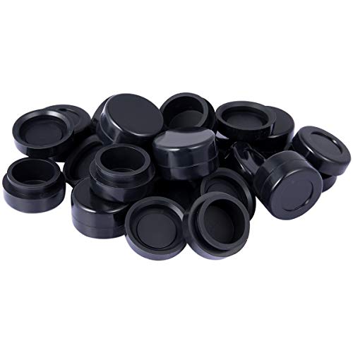 5Ml Non-Stick Silicone Containers 50Pcs Multi Use Storage Jars Oil (Black) #TOP1