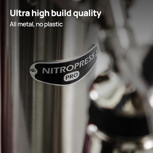 Image of NitroPress Pro Electric Nitro Cold Brew Coffee & Cocktail Maker Machine, Air-Powered Nitro Coffee Maker & Nitrogen Infuser, Coffee Matcha Cocktails & Drinks Stainless Steel Home Bar Beverage System
