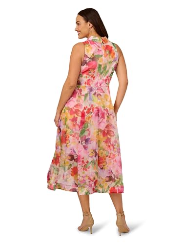 Image of Adrianna Papell Printed High-Low Dress