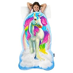 Blankie Tails Easter Gift for Unicorn Lovers | Double Sided Mermaid Tail Blanket, Easter Gift, Parties, and Daily Use…