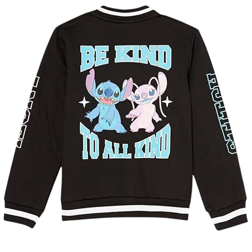 Image of Disney Lilo,Stitch and Angel Varsity Bomber Jacket - Little and Big Girl Sizes 4-16