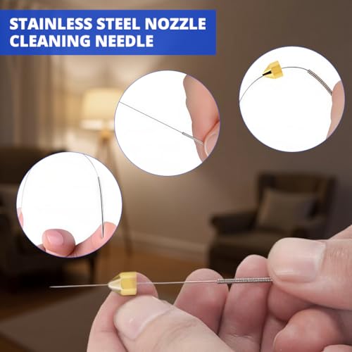 Image of Serplex 3D Printer Nozzle Cleaning Needle Kit 10Pcs, 0.2-0.4mm Pins Set