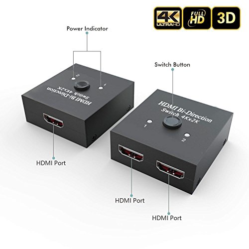 TBS2243 Switch y Splitter HDMI bi-Direction 4 K UHD & Full HD 1080p 3D HDCP Pass-Through - 2 entradas 1 Salida/O/1 Entrada 2 Salidas Cover
