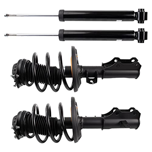 Image of TRQ Front and Rear Complete Strut Assembly & Shock Absorber Kit Complete Strut & Coil Spring Assembly Compatible with 2016-2022 Chevrolet Malibu