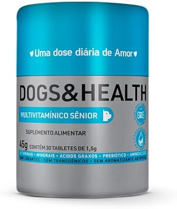 Suplemento Sênior Para Cães 30 Tabletes – Suporte Para o Envelhec...