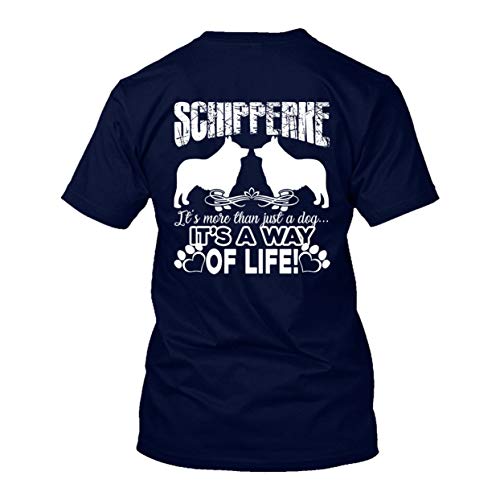 Two Camel Schipperke It's A Way of Life Mens Shirt, T-Shirt for Womens, Clothes Navy,S