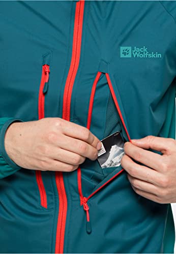 Jack Wolfskin Herren Softshelljacke Blau L – Ansicht 5