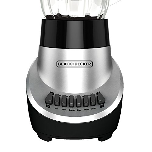 Black+Decker Bl1130Sg Fusionblade Blender With 6-Cup Glass Jar, 12-Speed Settings, Silver Blender #TOP3