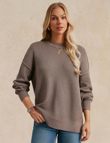 GRACE KARIN Fall Oversized Sweaters for Women, Crewneck Knit Pullover, 2025 Fashion Outfits Trendy2