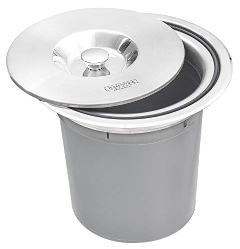 Lixeira de Embutir Tramontina Inox 5Litros