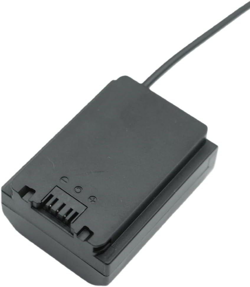 NP-FZ100 Dummy Battery AC Power Adapter for Sony ZV-E10 II, ZV-E1, FX3, FX30, A7 III, A7 IV, A7R III, A7R IV, A7R V, A7C, A7C II, A7CR, A7S III, A9, A9 II, A6600, A6700, A1 Cameras