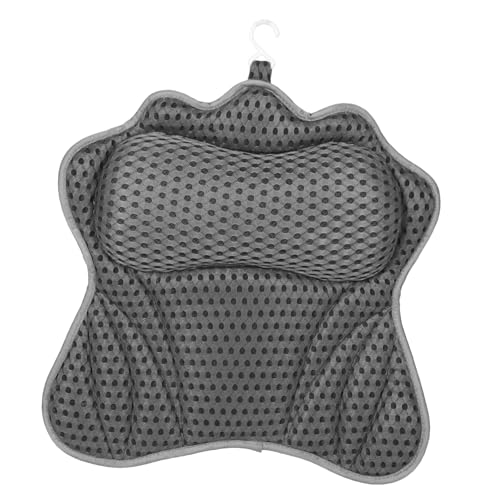 OUNONA Bath Pillow: Ergonomic Bathtub Spa Pillow with 6 Suction Cups Helps Support Head Back Shoulder and Neck for Home Bathtub Hot Tubs