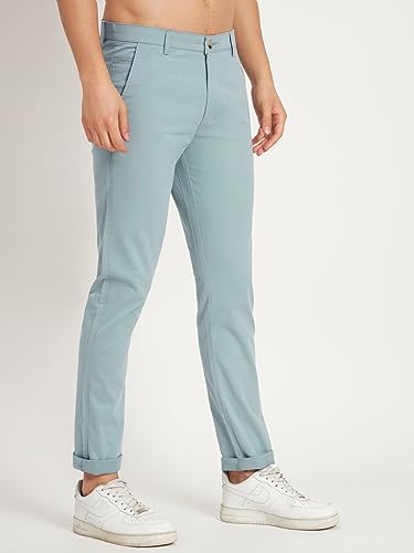 Image of KARGEENS Men Kargeens Men's Cotton Slim Fit Casual Chinos Trousers for Men Stylish
