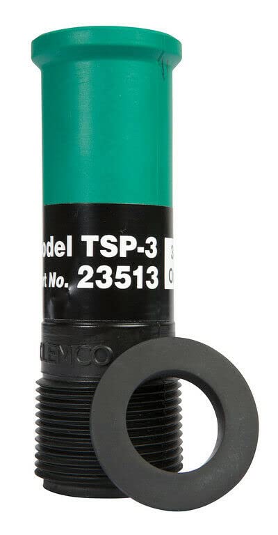 CLEMCO Rubber Jacket Blast Nozzle, 23516 Model, Tungsten Carbide Sleeve, Long Venturi, 3/8" Orifice, 1-1/4" Threaded Inlet, NPT Outlet, Globe Valve