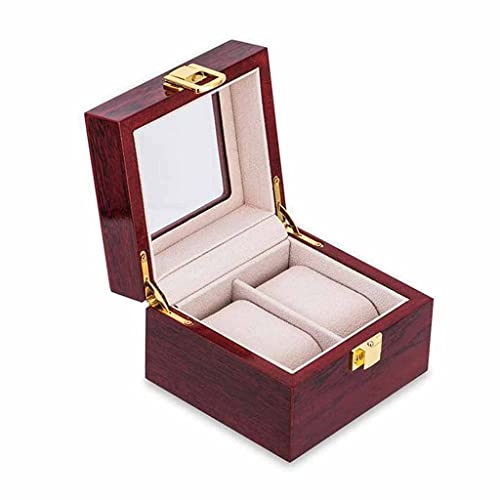 Boîte de montre de collection 12 grilles en bois noble coffret de rangement gris