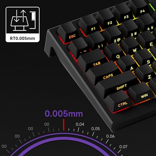 Akko TAC75 HE 75%英語配列 AstroAim 磁気スイッチ ゲーミングキーボード ブラック の商品画像 1