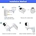 OYOCAM Wall Mount Compatible with TP-Link Tapo C210/ C200 and Kasa Indoor Pan EC70/ KC410S, Adjustable Security Camera Mount Bracket Holder 180 Degree Rotation Easy to Install (Camera Not Included)
