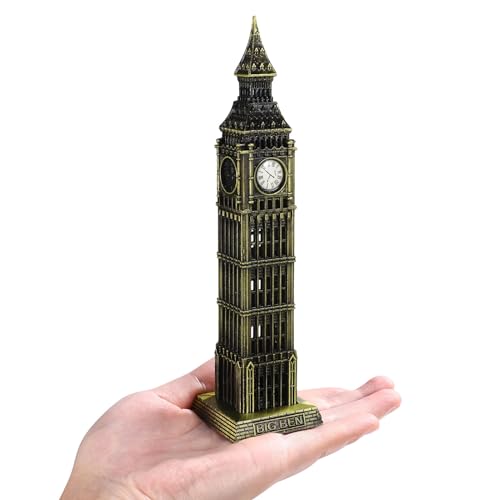 Veemoon England Big Statue Architecture Model England Big Clock Tower Statue Collectible Figurine for Tourism Souvenir Party Desktop Decoration - Image 3