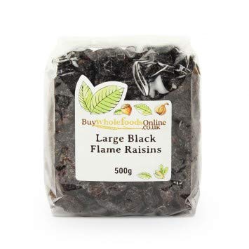 Buy Whole Foods Large Black Flame Raisins (500g)