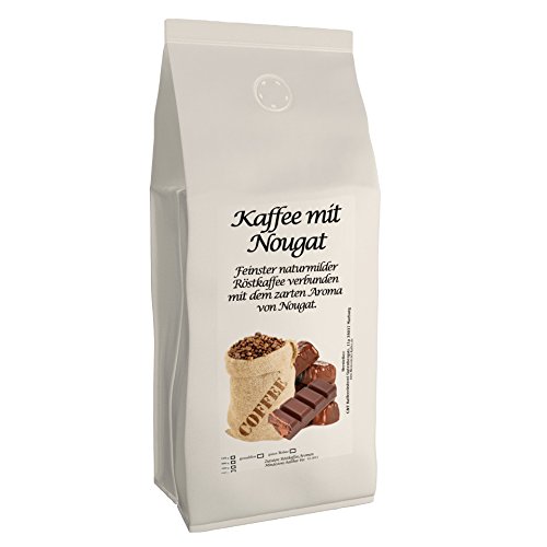 Aromakaffee - Aromatisierter Kaffee - Nougat 500g - Frisch Gemahlen Und Von Uns Geröstet