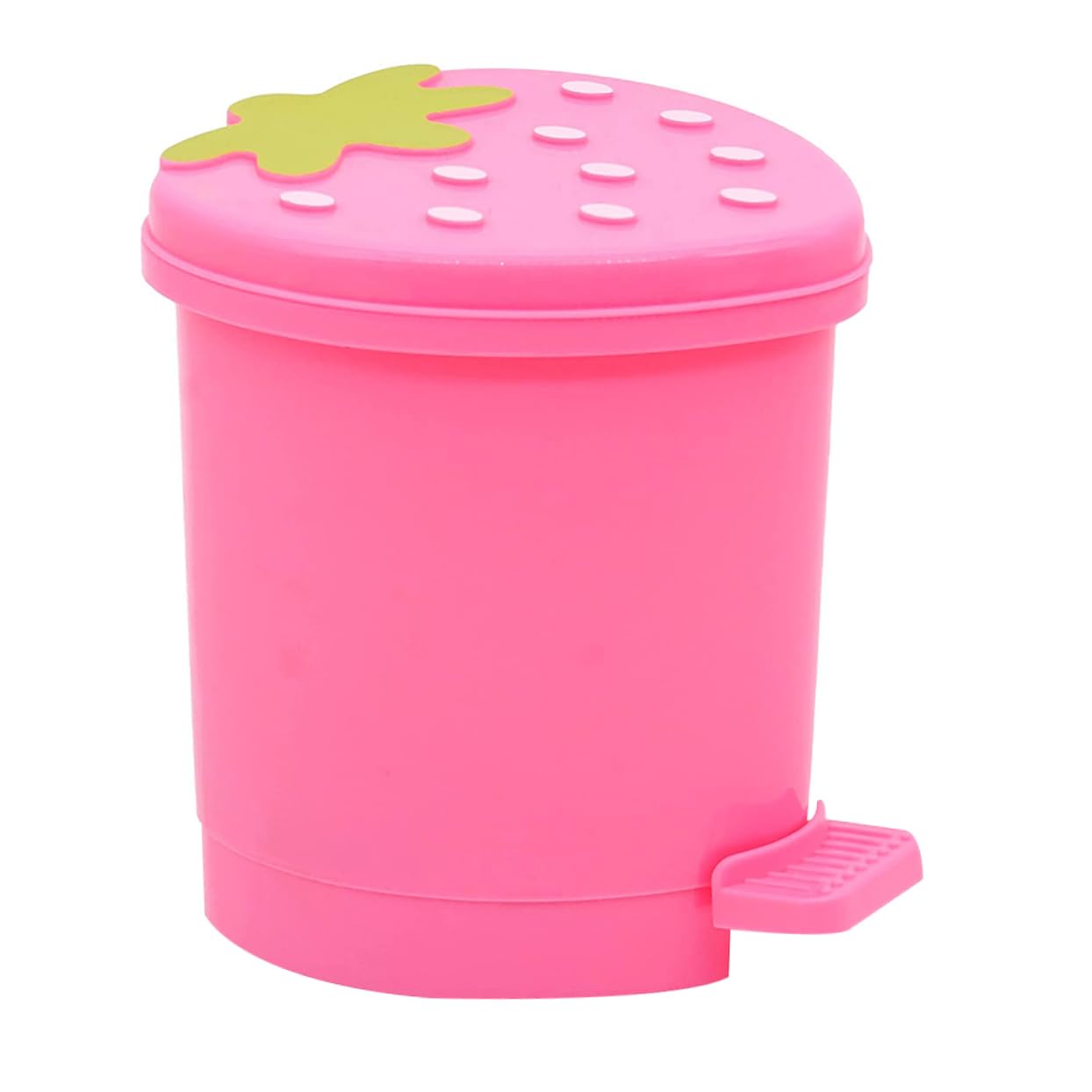 TIDTALEO Poubelle Rose Mini Conteneur Fruits Fraise Litière Enfants PP Pinceau Maquillage Mignonne