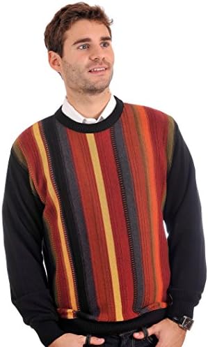 Men's Pullover Sweater. Crew Neck. A 100% Cotton Tosani Sweater. Size: L.