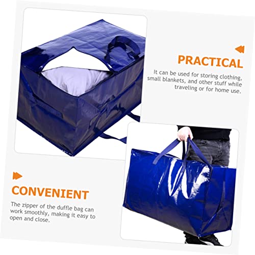 PartyKindom Travel Duffle Bag Large Capacity Heavy Duty Moving Bag Handles Zipper Storage Organizer for Clothes Bedding Towels Luggage2