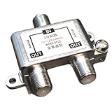 アンテナケーブル２分配器 10~3224MHz 2K4K8K放送対応 地デジ/BS/CS 全電通型 後継型番 F-2V