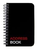 BookFactory® Mini Address Book / Pocket Address Notebook / Small Address Notebook, 120 pages - 3 1/2