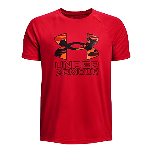 Image of Under Armour Boys' Tech Hybrid Printed Fill Short-Sleeve T-Shirt