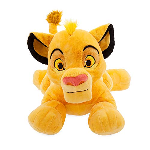 Finitura morbida Disney Store Simba - Peluche grande il re leone, 34 cm, realizzato in tessuto morbido al tatto, con dettagli ricamati e coda soffice, adatto a tutte le età