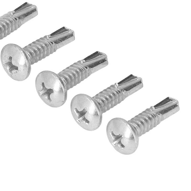 Self Drilling Screw Cross Drive Screw Carbon Steel for Application Repair - (Length: Short Hair)