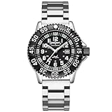 TIME WARRIOR Addies, Military Watch, Special Forces Watch Luminous, Tactical Military Night Watch (Stainless Steel Band)