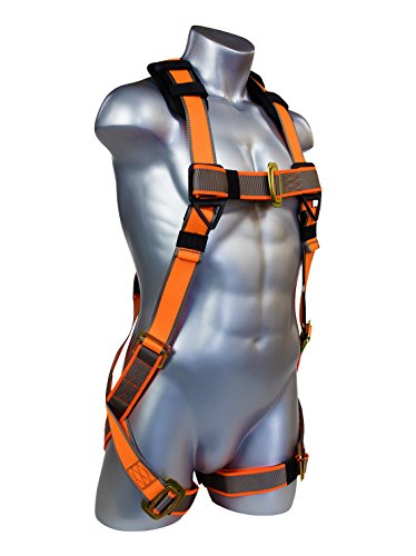 Malta Dynamics Warthog Full Body Universal Harness with Pass-Thru Leg Buckles (S-M-L), OSHA/ANSI