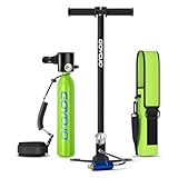 GOYOJO 0.5L Mini Scuba Tank with Pump | Portable Divng Lung Tank Emergency Air Supply for Snorkeling, Diving & Shallow-Water Activities | 5-8 Mins Breathing Underwater
