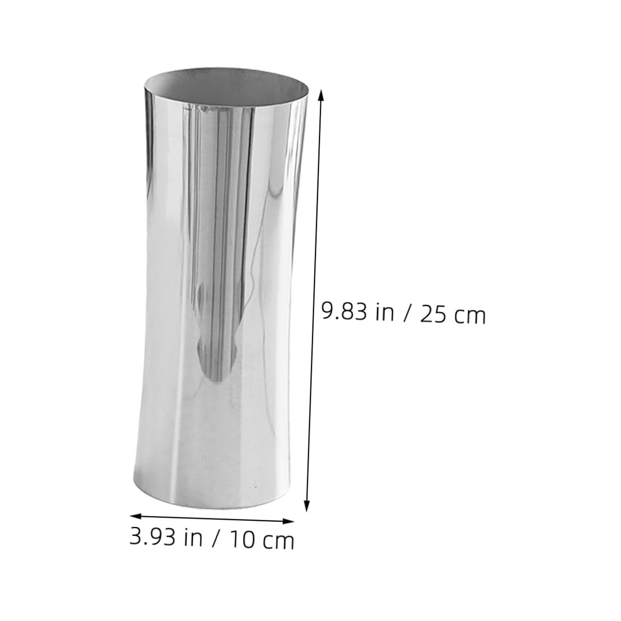 TOYANDONA Moderner Edelstahl Spiegel Vase Hydroponisch Metall Blumenvase für Wohnzimmer Nordic Deko Esszimmer Tisch Mittelstück Langlebig Korrosionsbeständig