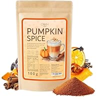 Pumpkin Spice Latte Gewürz 100g für PSL Latte Kürbis Pulver Mischung Kürbisgewürz süß vegan