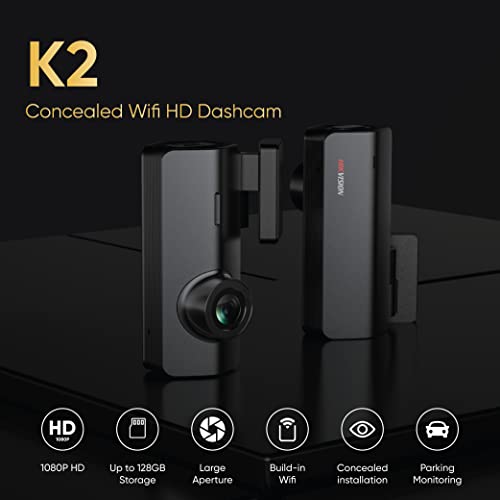 Image of Hikvision Car Dash Camera | 1080p HD Resolution | Built- in Wi-Fi | Built-in G-Sensor | Night Vision | 102 Wide Angle Lens | Emergency Recording | Upto 128GB SD Card Supported| AE-DC2018-K2
