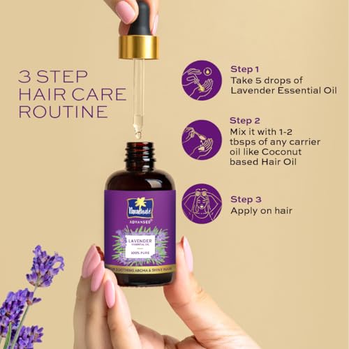 Image of Parachute Advansed Lavender Essential Oil 14ml | 100% Pure | For long & thick hair | Soothing Aroma | Soft & Shiny Hair | Promotes Healthy-Looking Hair